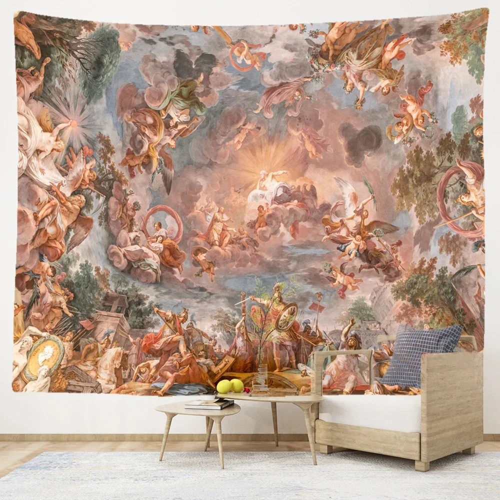 Психоделический Древний Греция Шинчва Настенный Декор Хиппи Богемный Гобелен С