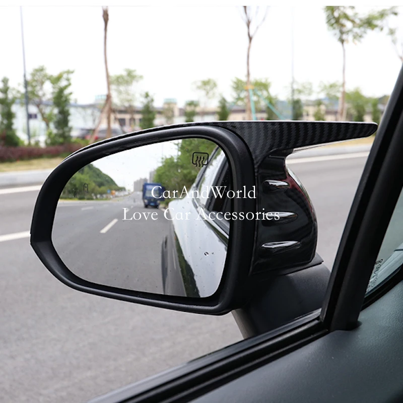 Корпус из АБС-углеродного волокна дверь зеркало заднего вида рамка Обложка брови