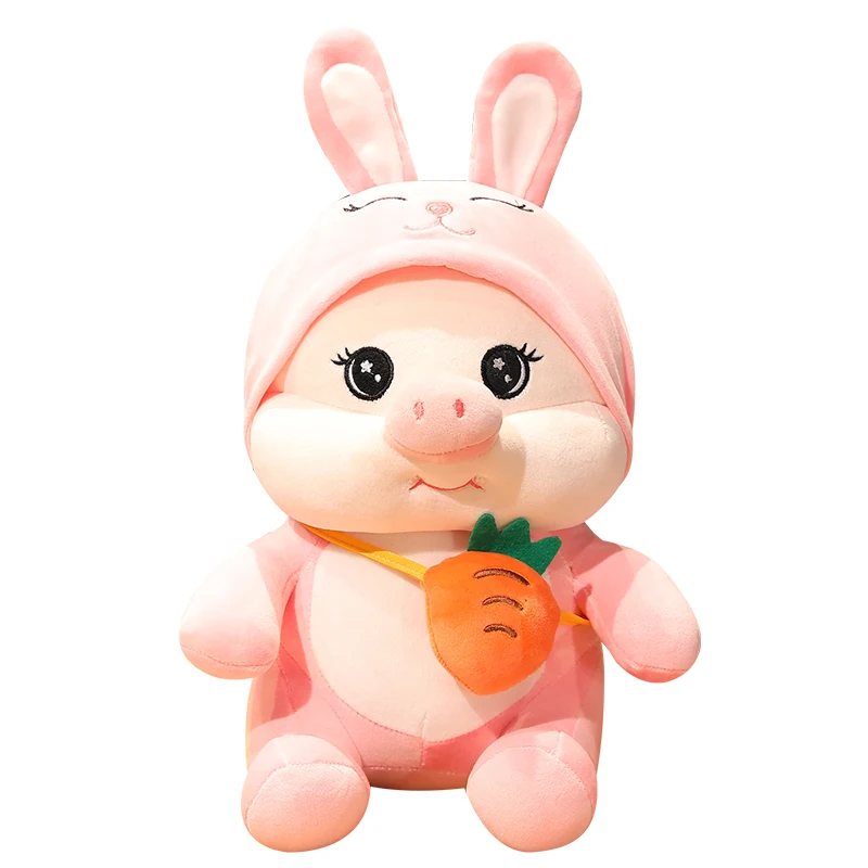 

Hot Cartoon Plush Pig Toys Stuffed Animal Bunny Teddy Bear Dog Pillow Kawaii Plushie Doll Birthday Gifts For Children Girls