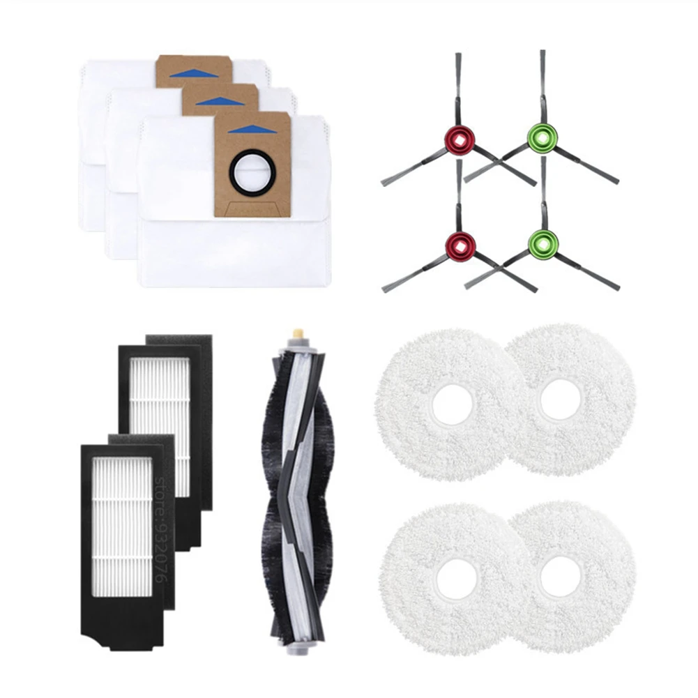 

HEPA Filter Main / Side Brush Mop Pad Dust Bag for Ecovacs Deebot X1 Turbo / Omni Robot Vacuum Cleaner Spare Parts