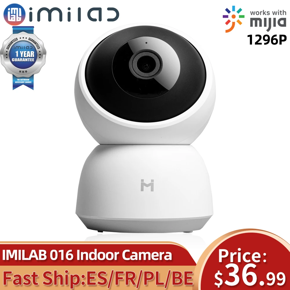 

Global Version IMILAB 019 Mihome Security Camera WiFi 1296P HD IP Camera Indoor Night Vision Camera Vedio Surveillance Camera