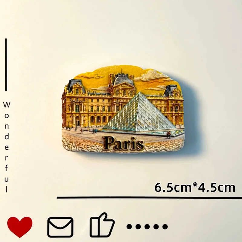 Фото 3D-магниты из смолы на холодильник: пляж Таити, Ментон, Париж, туристические сувениры, открывалки для бутылок, декор для дома, наклейки на холодильник №4