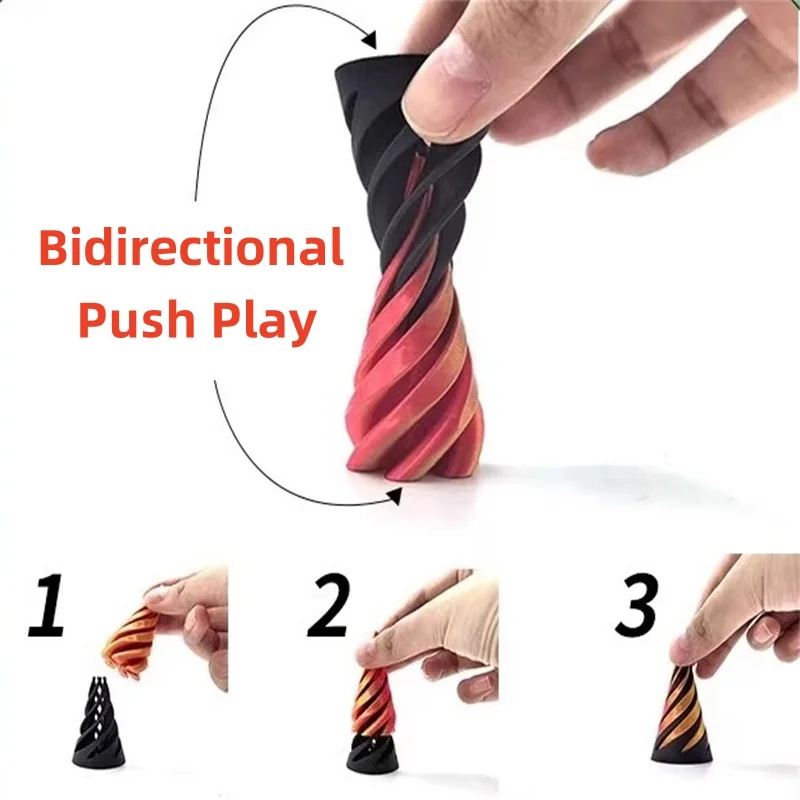 Спиральная игрушка-спираль для развития детский стереоскопический пазл с 3D