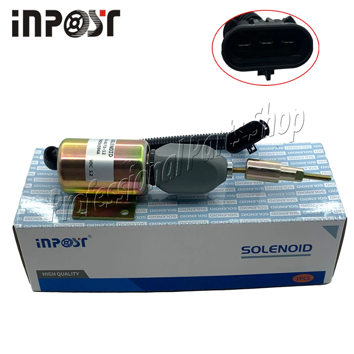 

New SA-4273-12 12V Fuel Shut Down Solenoid For Ford Truck Holland F3HZ9N392D