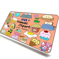 anime kawaii xxl food mousepad gamer desk pad gaming accessories office carpet rubber keyboard mouse mats cabinet pc mause mat