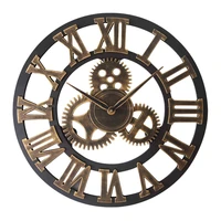 30 40 cm vintage clock luxury wall clock for decorative living room bathroom bedroom mechanic unusual wall clock modern design