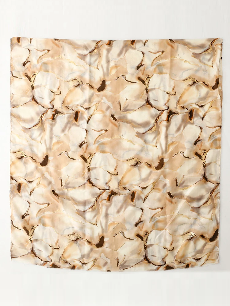 Элегантный женский шелковый шарф на лето Пляжная шаль милый богемный хиджаб с