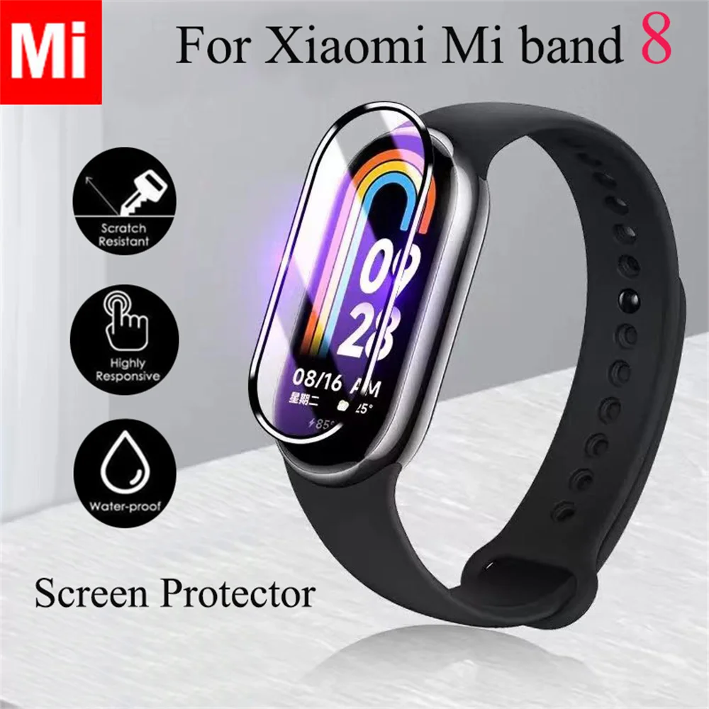Screen Protector for Xiaomi Mi band 8 Protective film for Miband 8 TPU Soft Glass on Miband8 Accessories