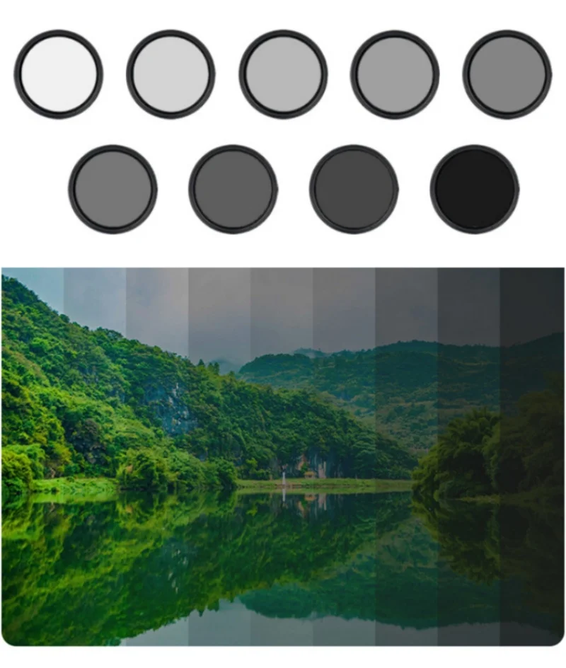 Фото ND-фильтр Регулируемый фейдер с переменным ND2 для ND400 37 40,5 43 46 49 52 55 58 62 67 72 77 82 мм Фильтры для камер с многослойным покрытием №5
