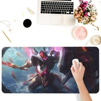 mouse pads keyboards computer office supplies accessories durable large desk pad mats game anime lol mecha equipment leona rat%c3%b3n