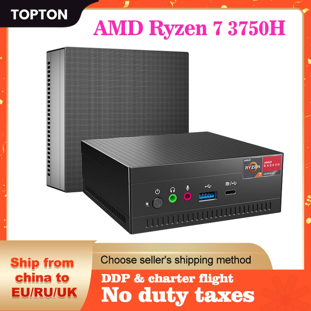 AMD NUC Mini Computer Ryzen 7 4800U 3750H Vega Graphic 2*DDR4 M.2 NVMe Gaming Mini PC Windows 11 3x4K HDMI2.0 DP Dual Band WiFi