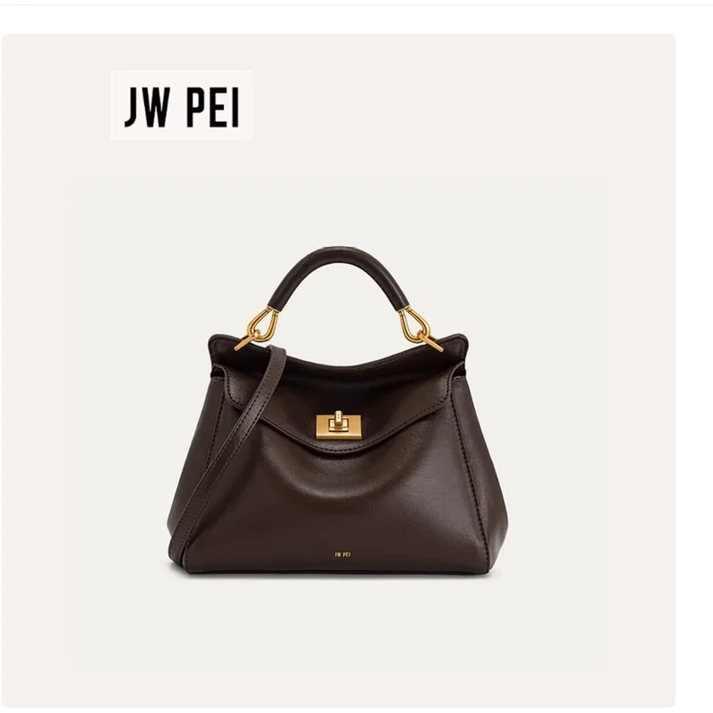 Фото Сумка-подушка JW PEI Lucia Lock Bag, модная маленькая сумочка, французская сумка через плечо, женская сумка через плечо №4