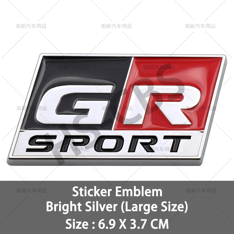 

Металлическая 3d-эмблема GR гриль GR Спортивная задняя фонарь GR MN наклейки для Reiz Previa Vios Yaris L Camary Rav4 Corolla Ex