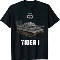 tiger i german heavy tank ww2 military panzerkampfwagen t shirt short sleeve casual cotton o neck summer tees