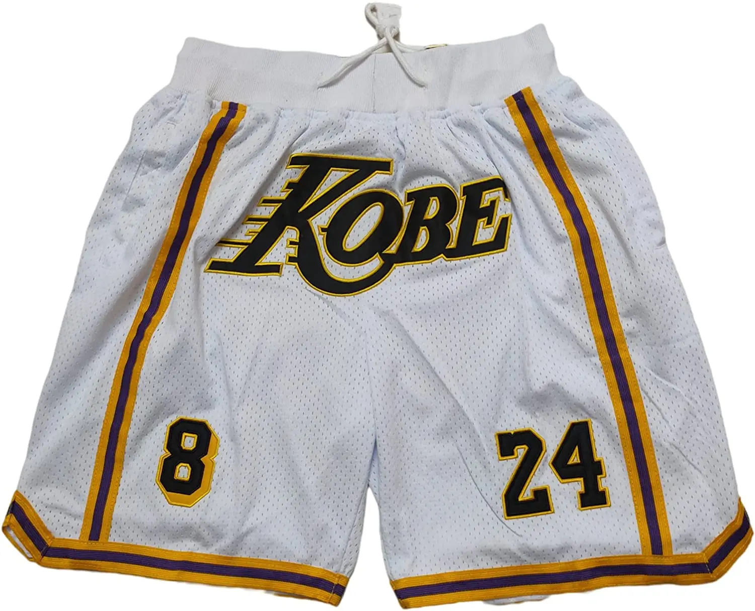

Basketball Jersey Los Angeles Yellow Paisley Printed Basketball Shorts Bryant Training Pants High Street Loose Style