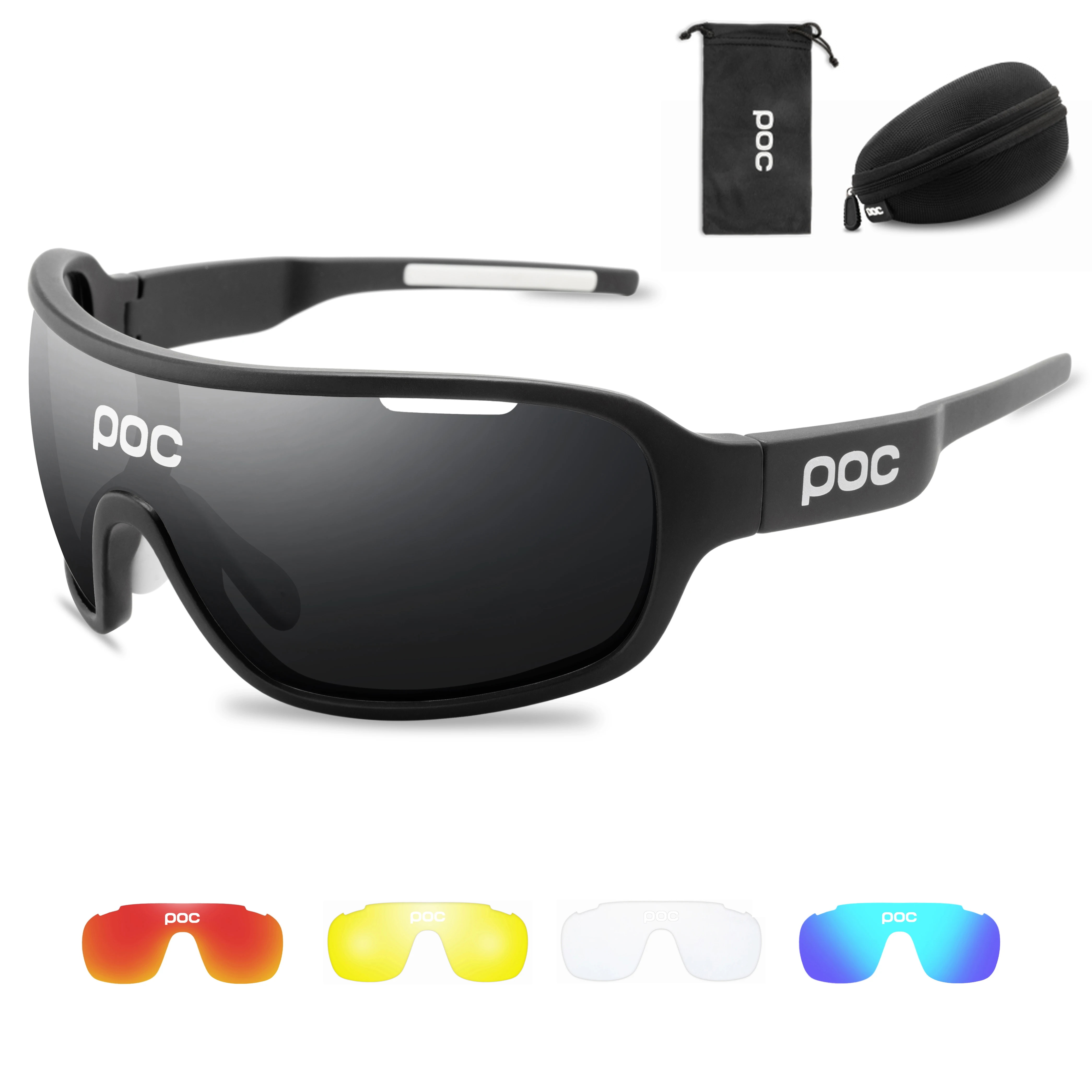 Велосипедные солнцезащитные очки с 4 линзами спортивные дорожные для горного