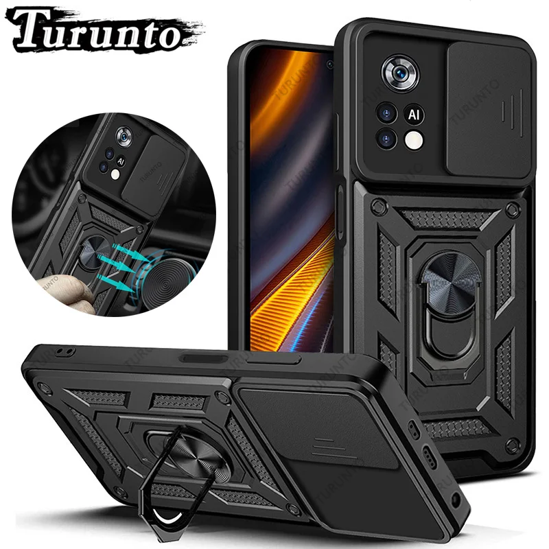 

For Poco X4 Pro Case Slide Lens Cover For Xiaomi Mi 12T 11T 11 Lite 12 X4 GT X3 NFC F3 M3 M4 Redmi Note 11S 11 Pro 10Pro 10S 10C