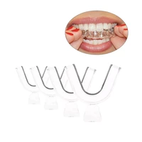 24pcs tooth braces accessories soft silicone mouth guard tooth orthodontic mouth guard protector dental teeth whitening trays
