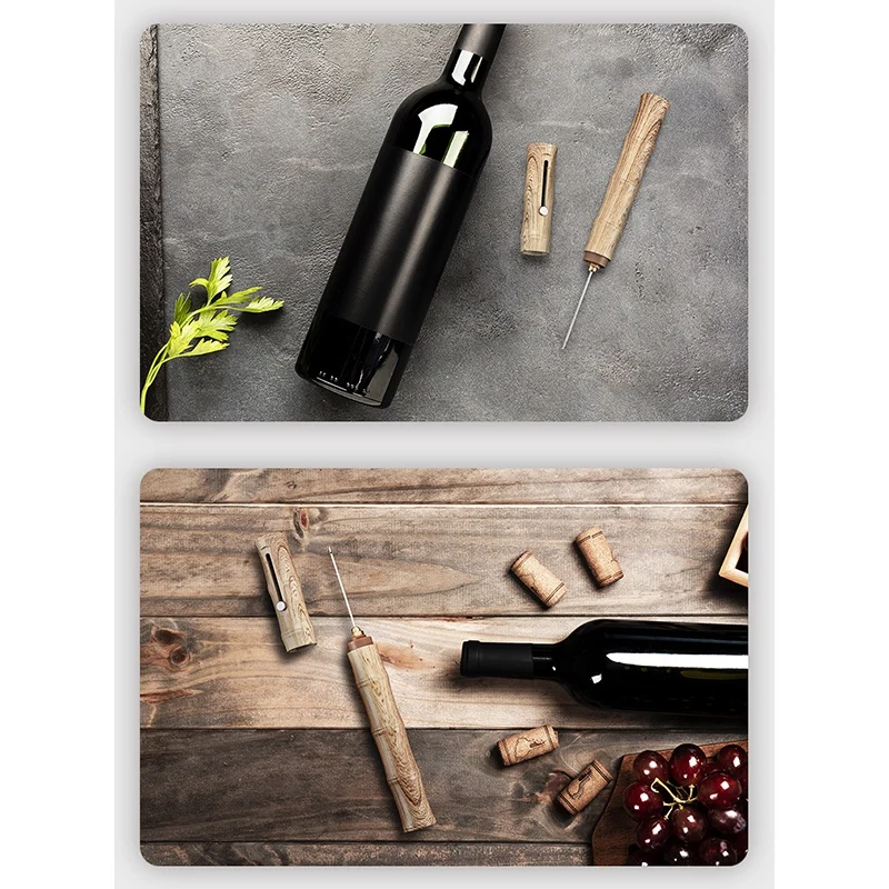 Многофункциональный пневматический штопор с двойной головкой поршневого типа 2