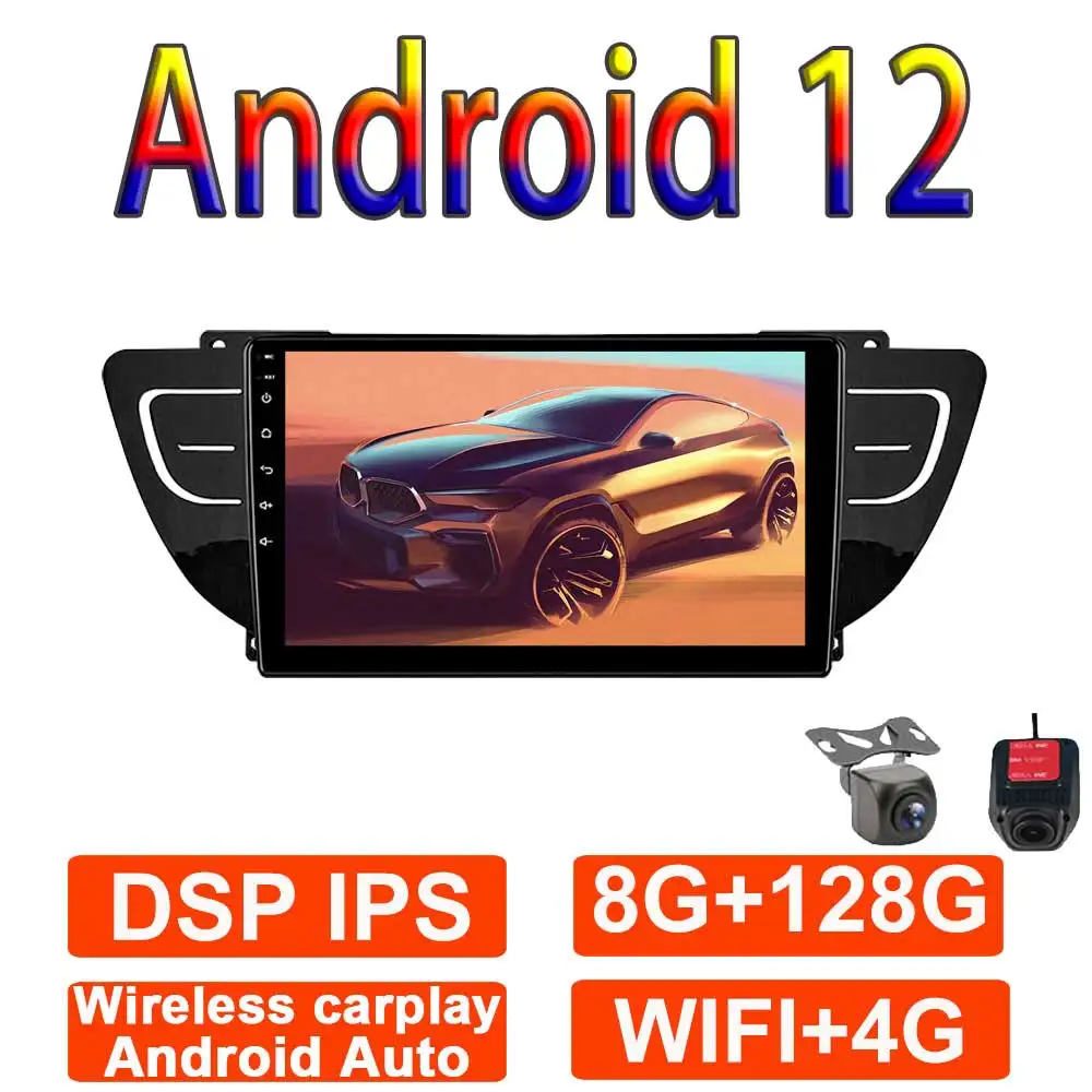 

For Geely Atlas NL-3 2016 2017 2018 2019 2020 Car Radio Multimedia Video Player Navigation WIFI IPS DSP GPS Carplay Android 12