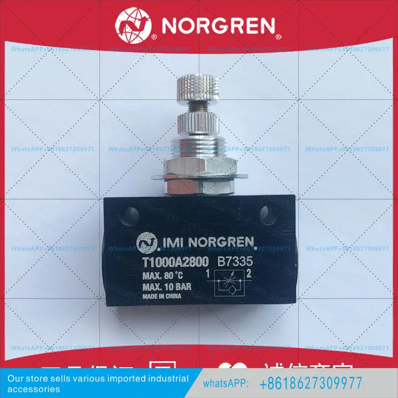 Фото Односторонний дроссельный клапан Norguan T1100C3800/T1100C4800/T1100C1800 №2