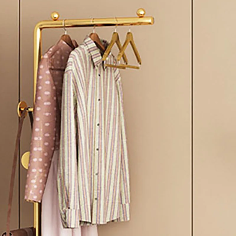 Золотая современная вешалка для одежды металлический дизайн хранения пальто