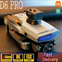 

Для дрона XiaoMi MIJIA D6 8K профессиональная двойная камера фотография оптический пятиходовой препятствия Квадрокоптер игрушки подарок 5000 м