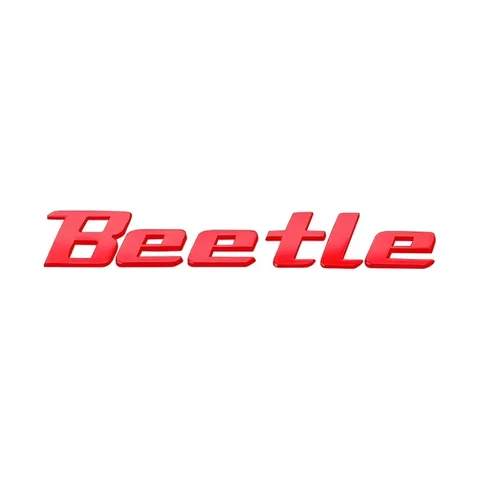1 шт., металлическая наклейка с логотипом Beetle, значок на хвостовой бампер, эмблема заднего багажника, аксессуары для стайлинга для Volkswagen VW Beetle