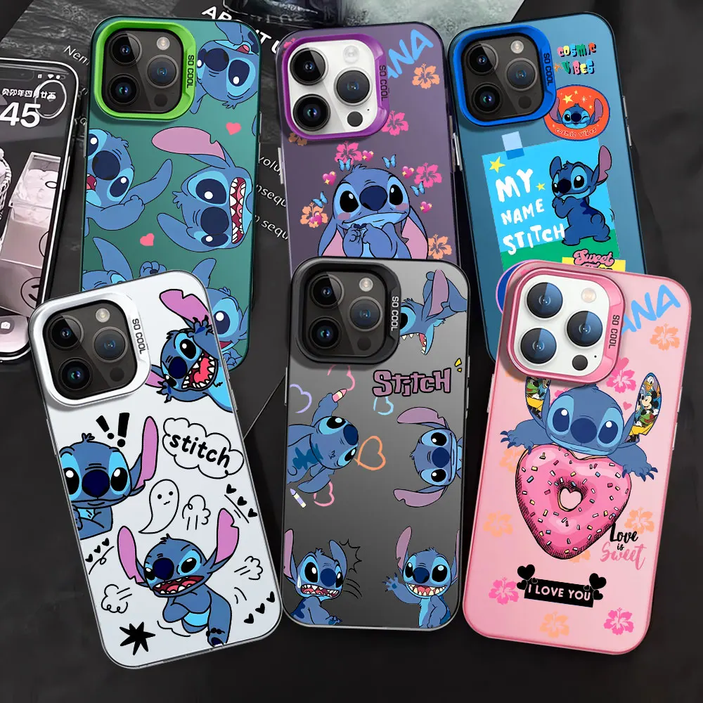 Lovely Disneys Stitchs Case for OPPO Realme 5 8 8i 9i 10 11 Pro C12 C15 C20 C21Y C31 C33 C35 C53 C55 5G Matte Shockproof Cover