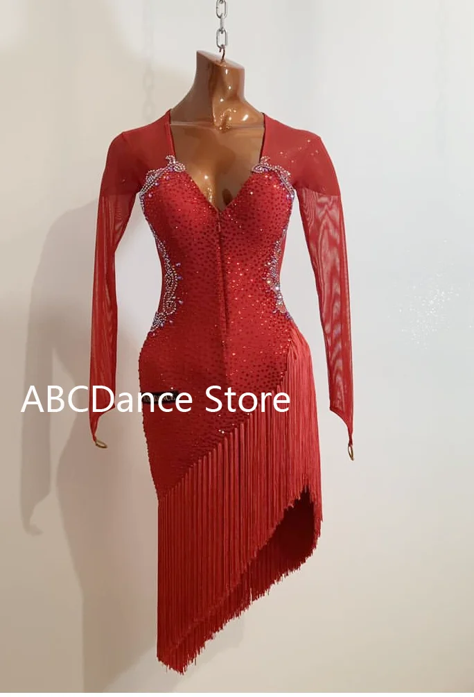 Женское платье для латиноамериканских танцев танцевальное и британских