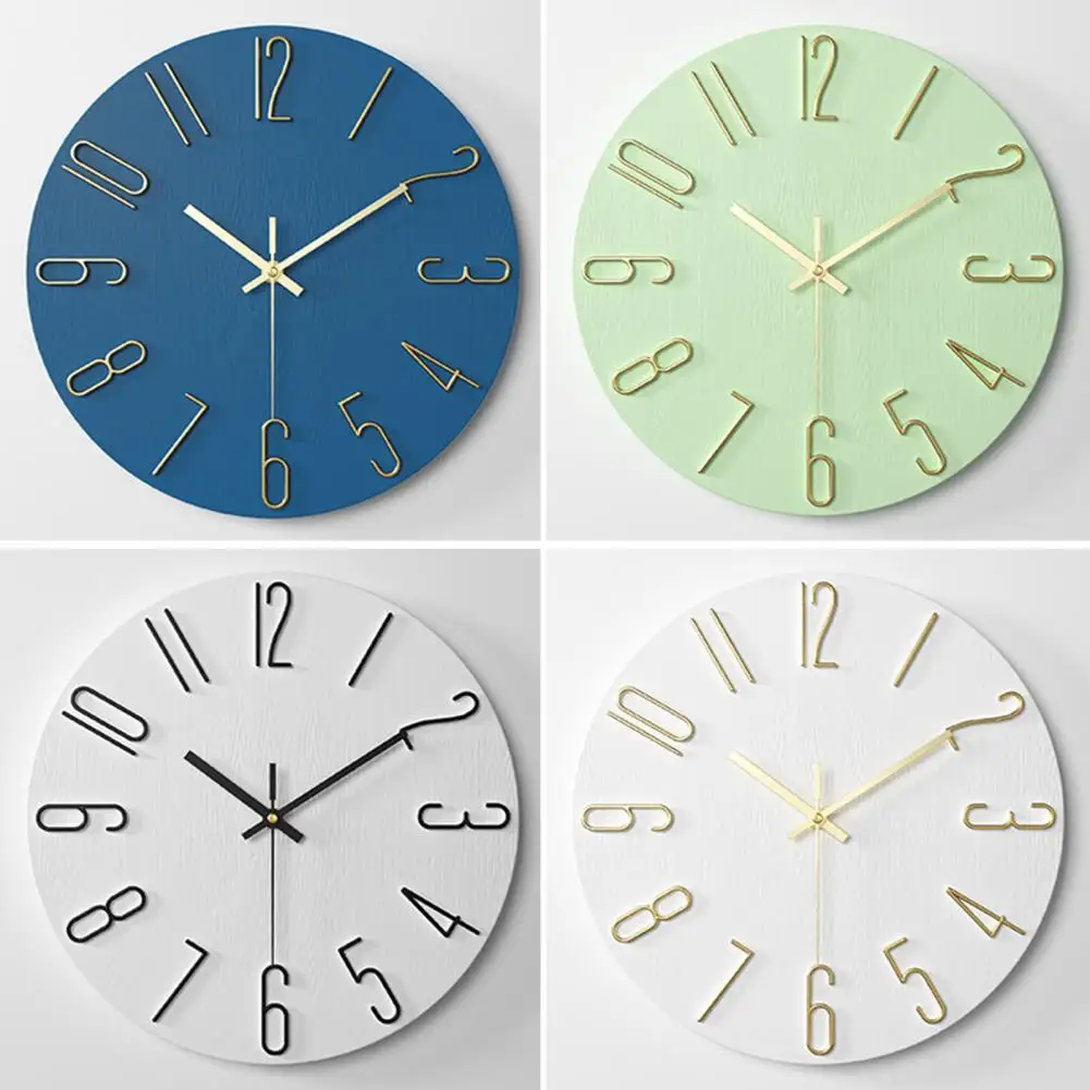 

Excellent Wall Clock Precise Battery Powered 12 Inch Luxury Quartz Hanging Clock Quartz Clock Home Clock