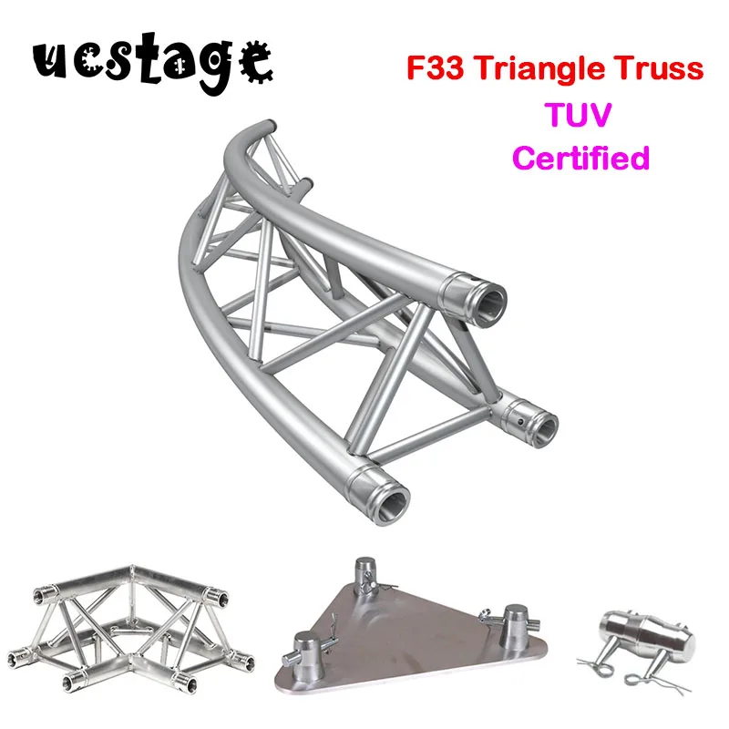 F33 Aluminum Triangle Truss Outdoor Triangle Display Truss System 290mm Stage Equipment Truss Stand Lighting display Accessories