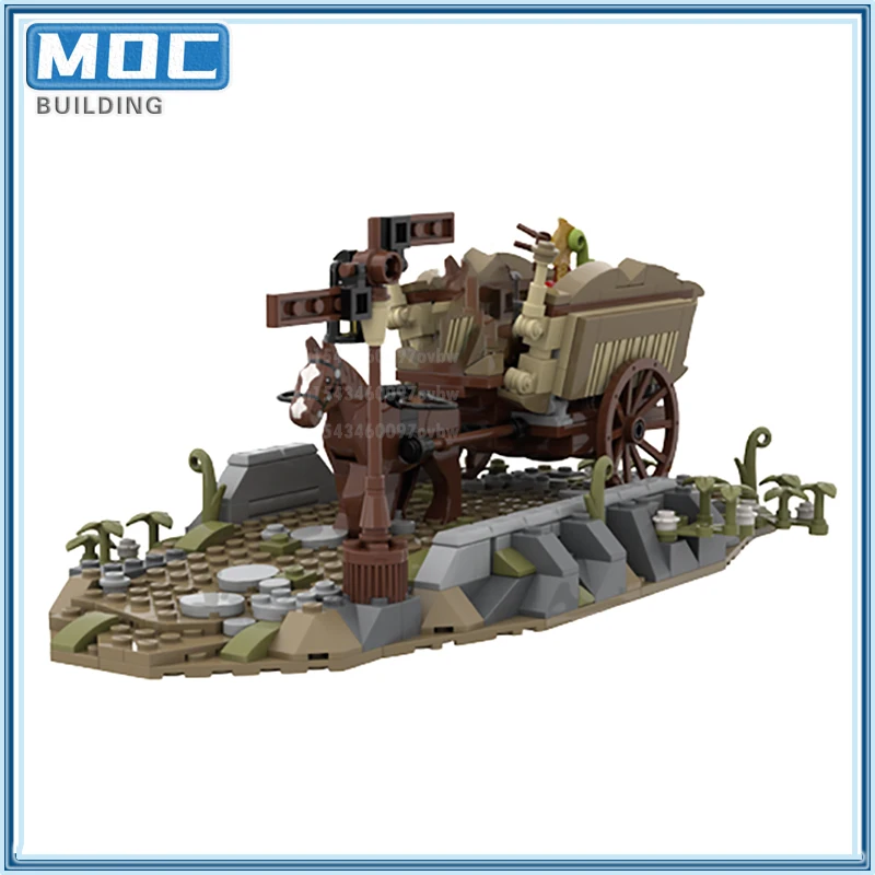 Кольца Сцена фильма MOC Строительный блок Володар колец Кирпичи Король ведьмы