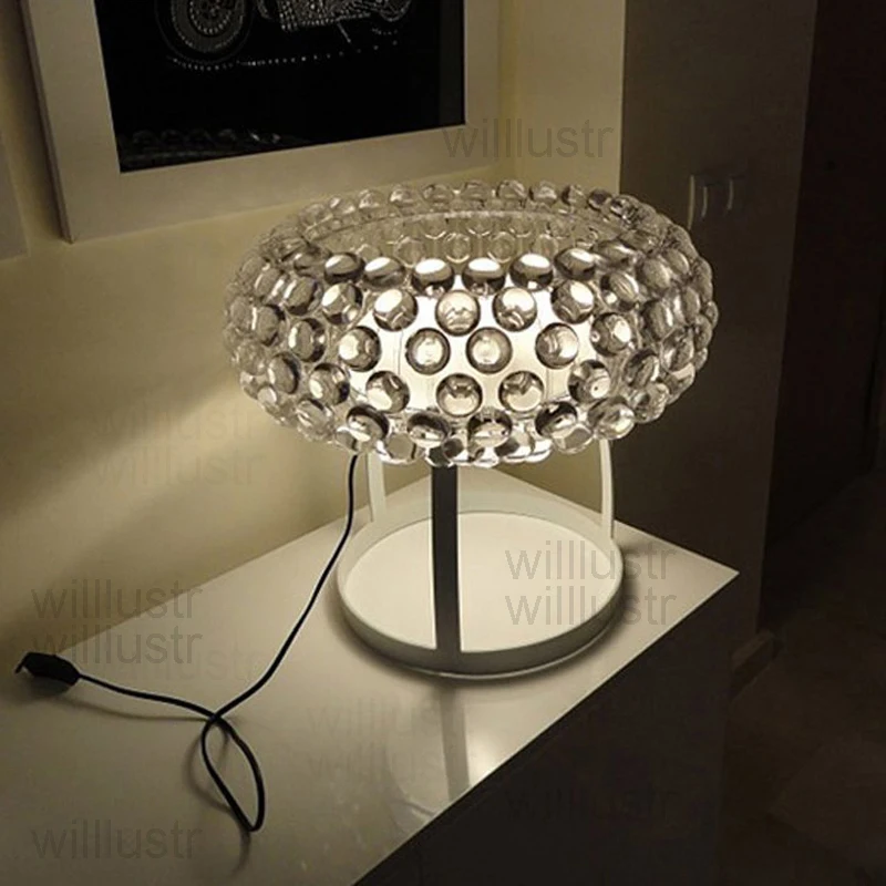 Настольный светильник Caboche PATRICIA URQUIOLA ELIANA GEROTTO Clear Gold Bead Маленький большой размер