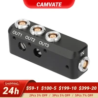 camvate 1 lemo 0b 2 pin female converts to 3 lemo 0b 2 pin power splitter cable adapter distributor with 14 20 mounting points