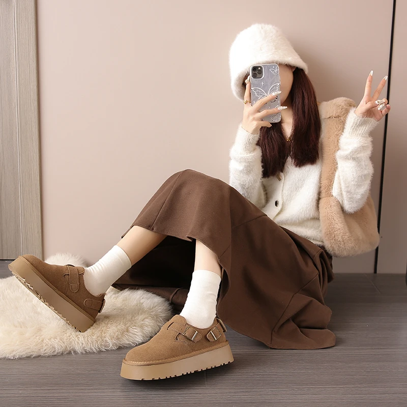 Зимние зимние ботинки женские ботильоны на платформе ультра мини-сапоги
