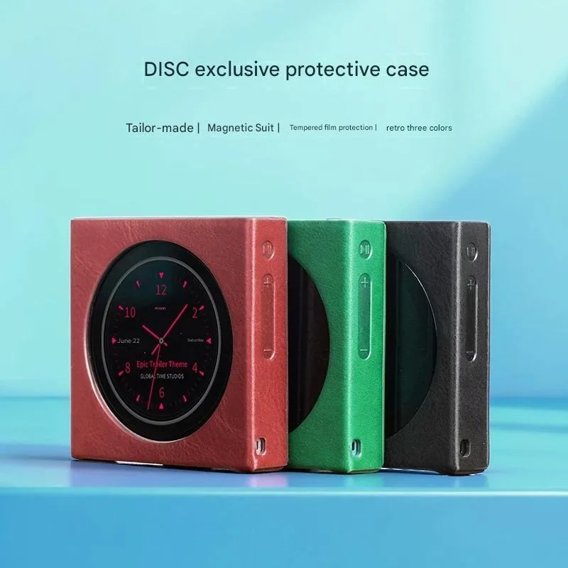Фото Магнитный защитный чехол для FiiO SK-DISC, чехол из искусственной кожи черного/красного/зеленого цвета для MP3-плеера Fiio Snowsky DISC, простой чехол для музыкального плеера MP3 №2