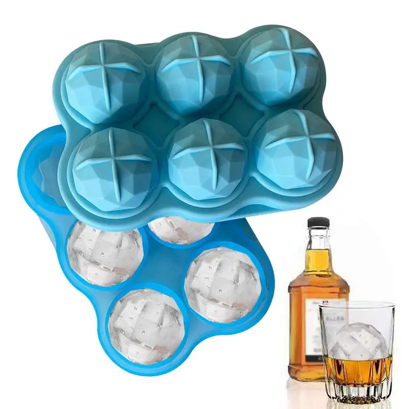 

Ice Cube Tray With Lid Whiskey Ice Cube Mold Easy Release Whiskey Rhombus Ice Maker Mold Square Large Ice Cube Tray For