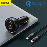 baseus 160w car charger quick charge qc 5 0 car phone charger for macbook ipad pro laptop usb type c charger for iphone xiaomi