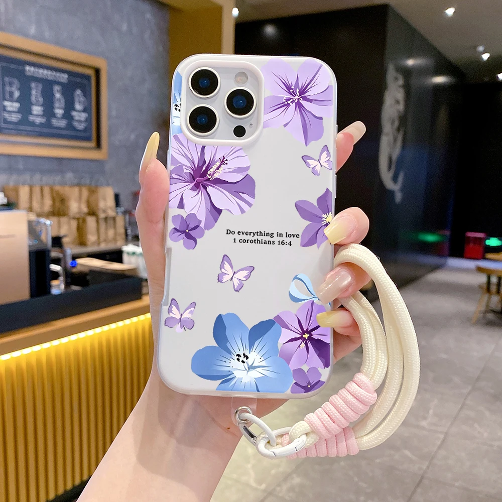 Фото Фиолетовый чехол-бабочка 2-в-1 с ремешком для Samsung Galaxy S26 Ultra S25 S23 S24 FE A57 A56 A54 A55 A16 A07 №2