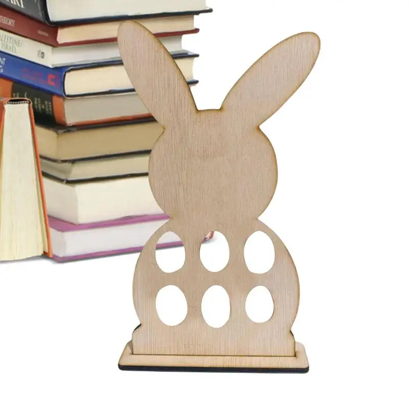 

Easter Egg Holders For Display Wooden Easter Egg Holder Large Easter Bunny Egg Cutouts Rabbit Egg Shapes Easter Bunny Ornament
