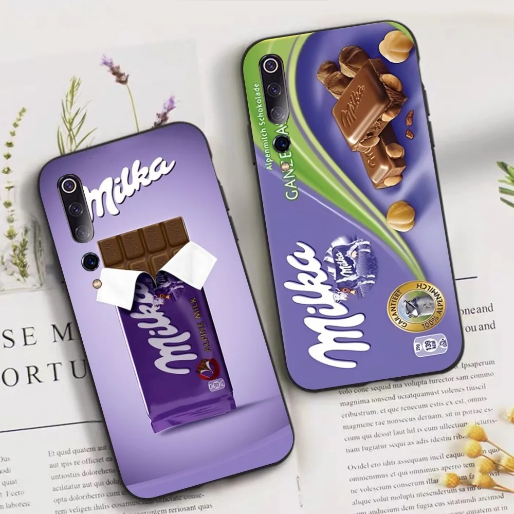 

Chocolate Milka Phone Case For Xiaomi Mi 5X 8 9 10 11 12 lite pro 10T PocoX3pro PocoM3 Note 10 pro lite