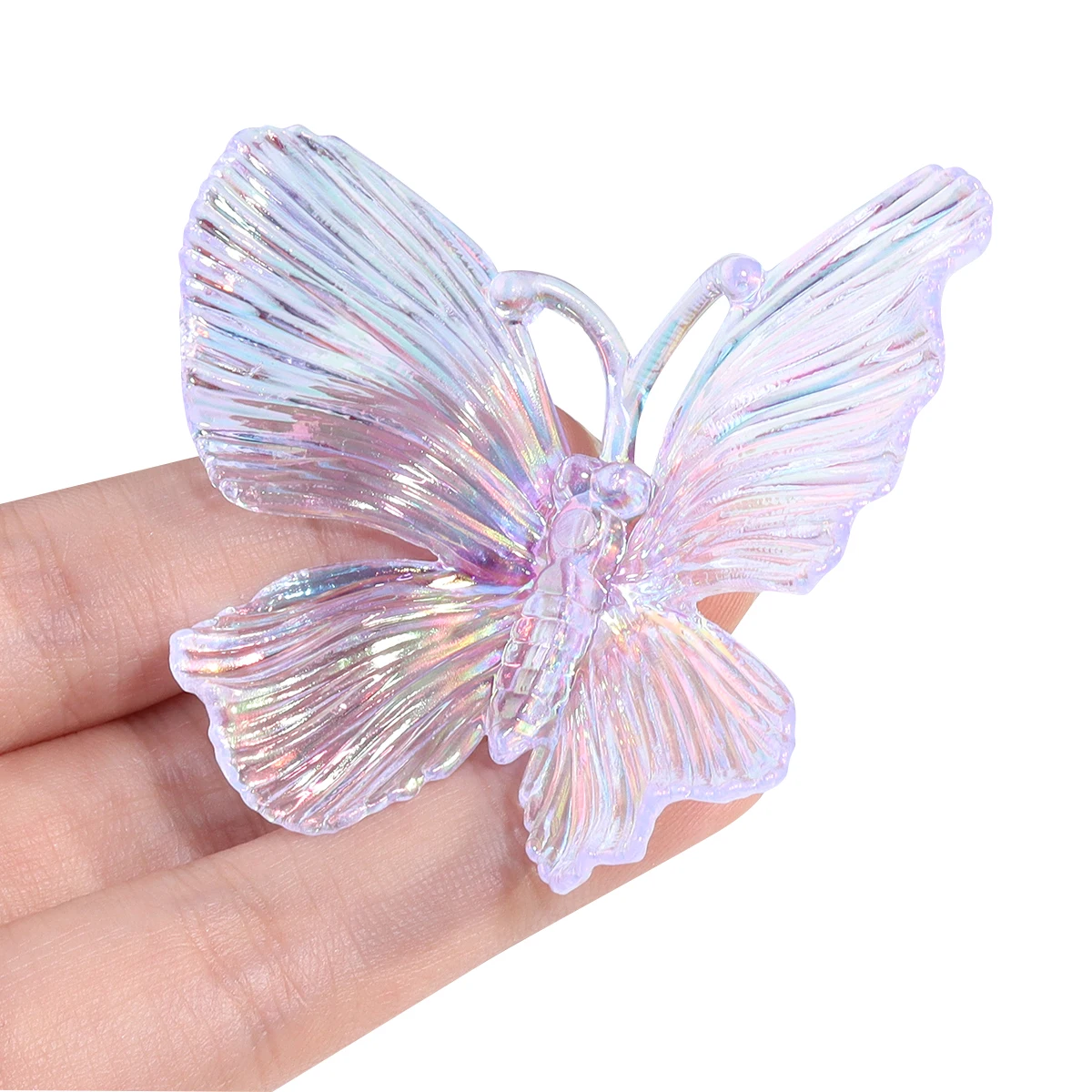 

Набор из 5 прозрачных акриловых бабочек градиентного цвета