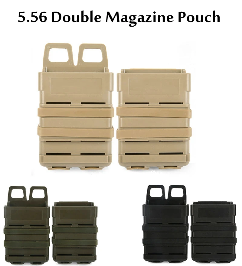 Wholesale Tactical 5.56 7.62mm Mag Pouch of FAST MAG M4 Magazine Pouch Outdoor Module Combination Two sets