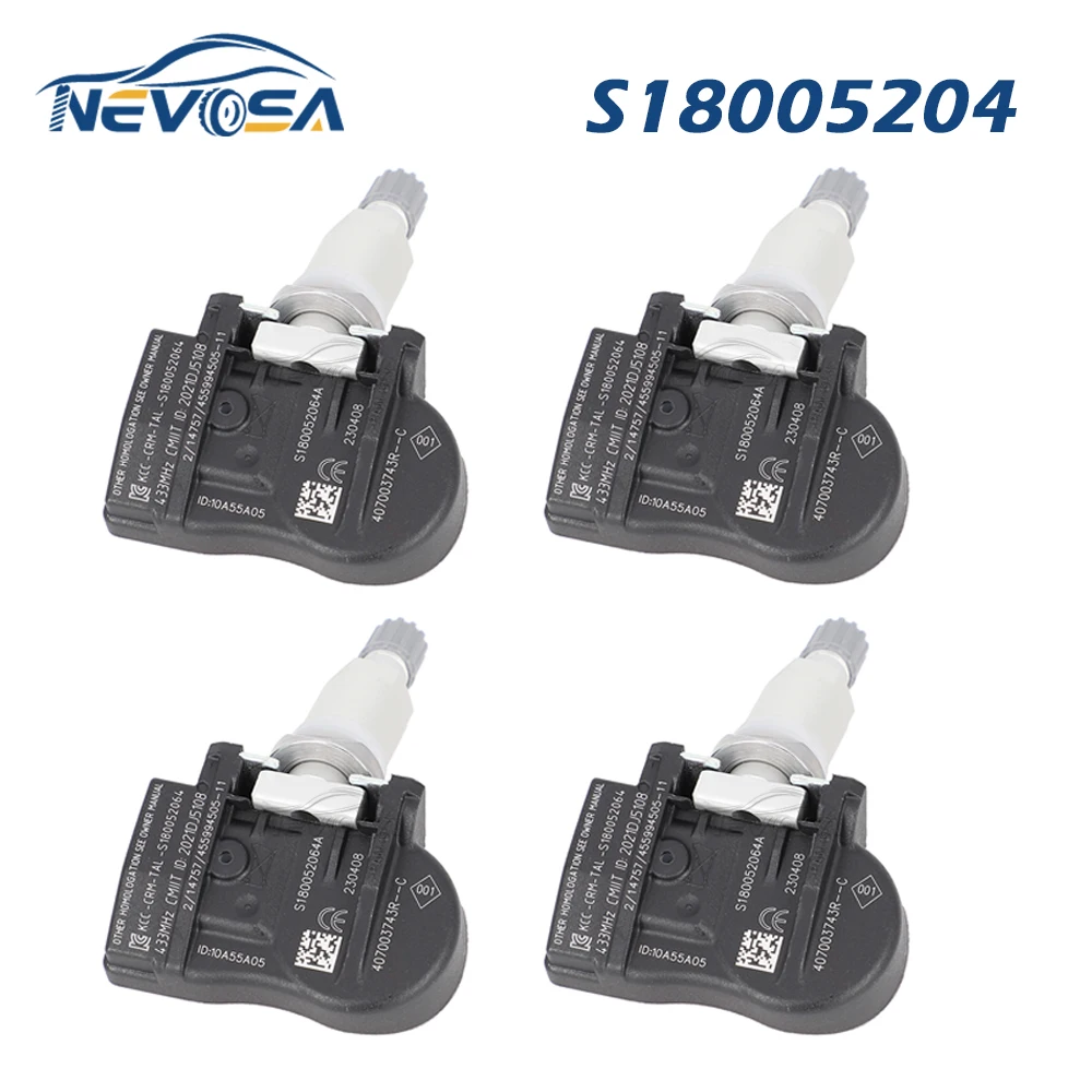 

NEVOSA Датчик давления в шинах автомобиля S18005204 для Nissan, Renault Fluence, Laguna Latitude, Lada Vesta, Renault Samsu SM3, подходит для 433