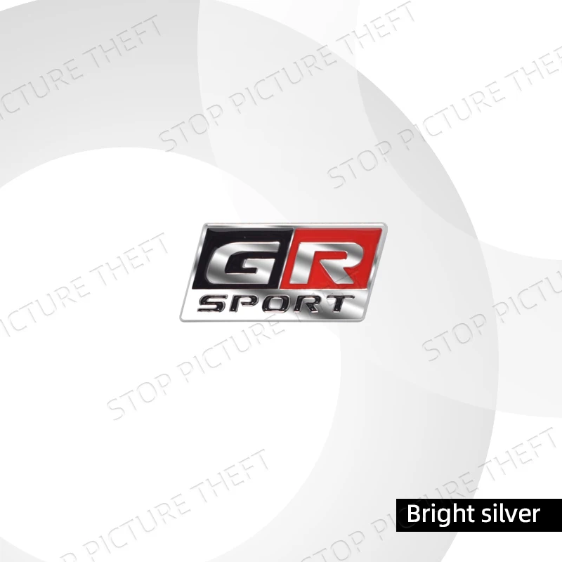 Металлический сплав GR Sport Logo, значок на руль автомобиля, внутренняя наклейка, декоративная эмблема для Toyota RAV4 Yaris Camry Corolla Vios