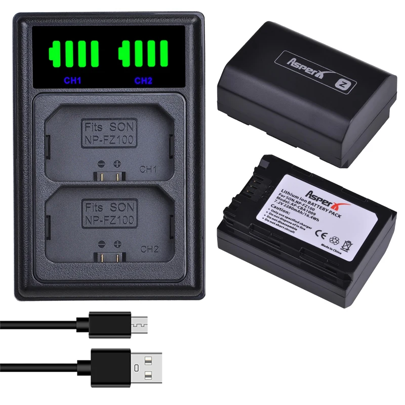 NP-FZ100 NP FZ100 аккумулятор + зарядное устройство для Sony A6600, ILCE-6600, a7M3, A73, ILCE-7M3, A9, A7 III, A7R III, A7R IV