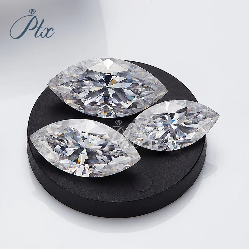 Сертификат PTX GRA бриллиантовой огранки 4x8-10x20 мм D VVS1 огранка маркизы свободный