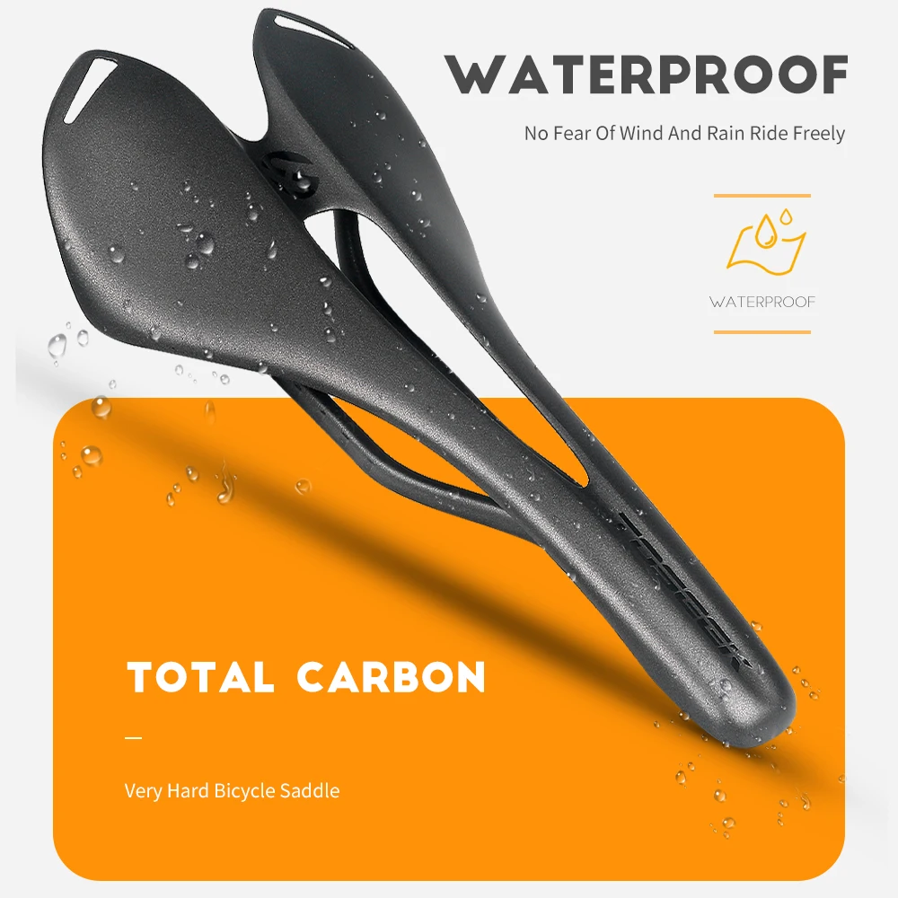 

TOSEEK Ultralight Selle full Carbon Saddle men Wave Road Bike Saddle Bicycle vtt racing seat sans cycling Seat mat bike Spare T