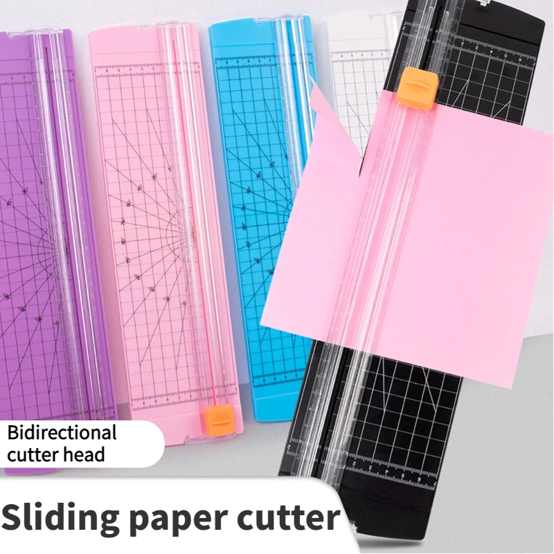 

Paper Blade Cutter Spare Knife Desktop Cutter Metal Blade Convenient with Automatic Security Safeguard for Coupon Craft Photos